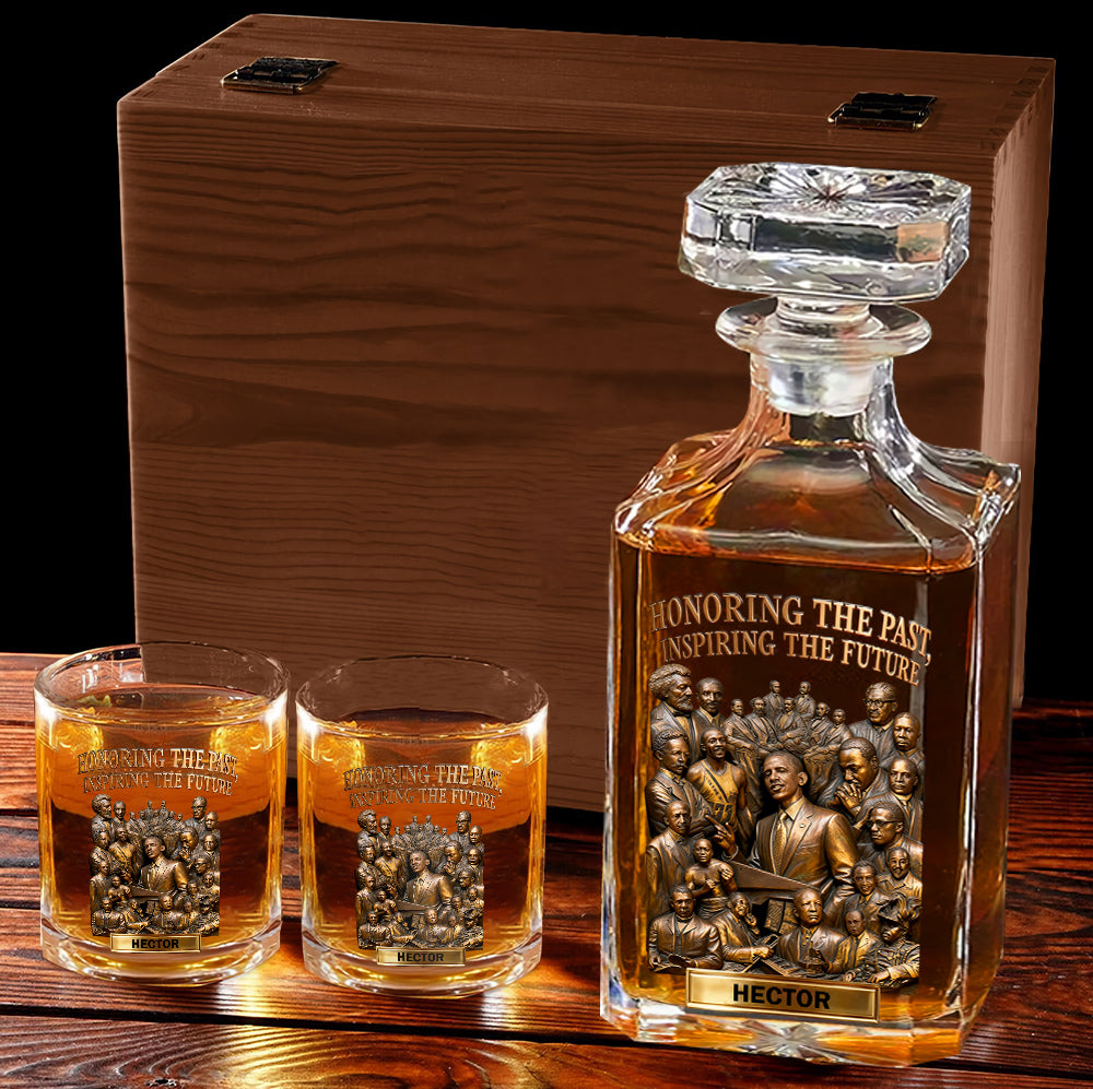 Black History Month - Personalized African American Whiskey Decanter Set