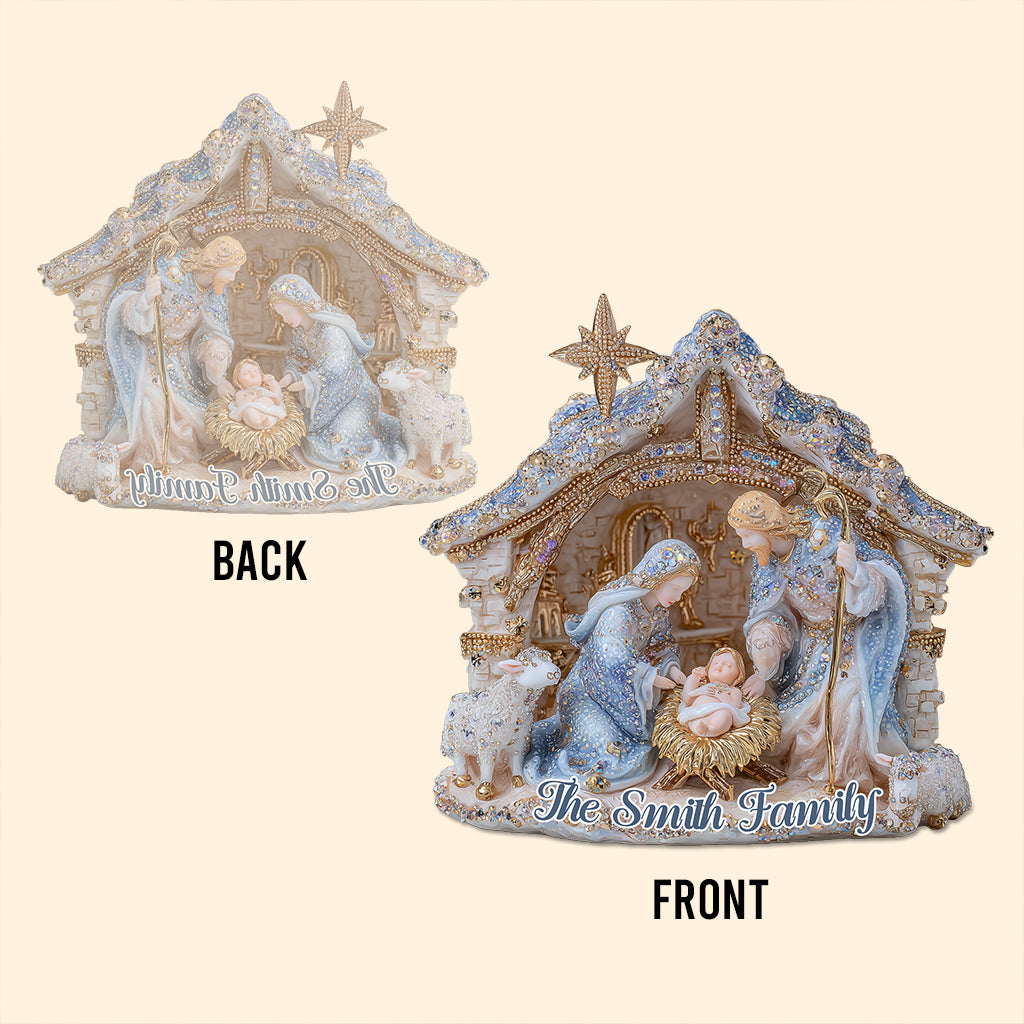 Nativity Scene - Personalized Christian Custom Shaped Acrylic Plaque
