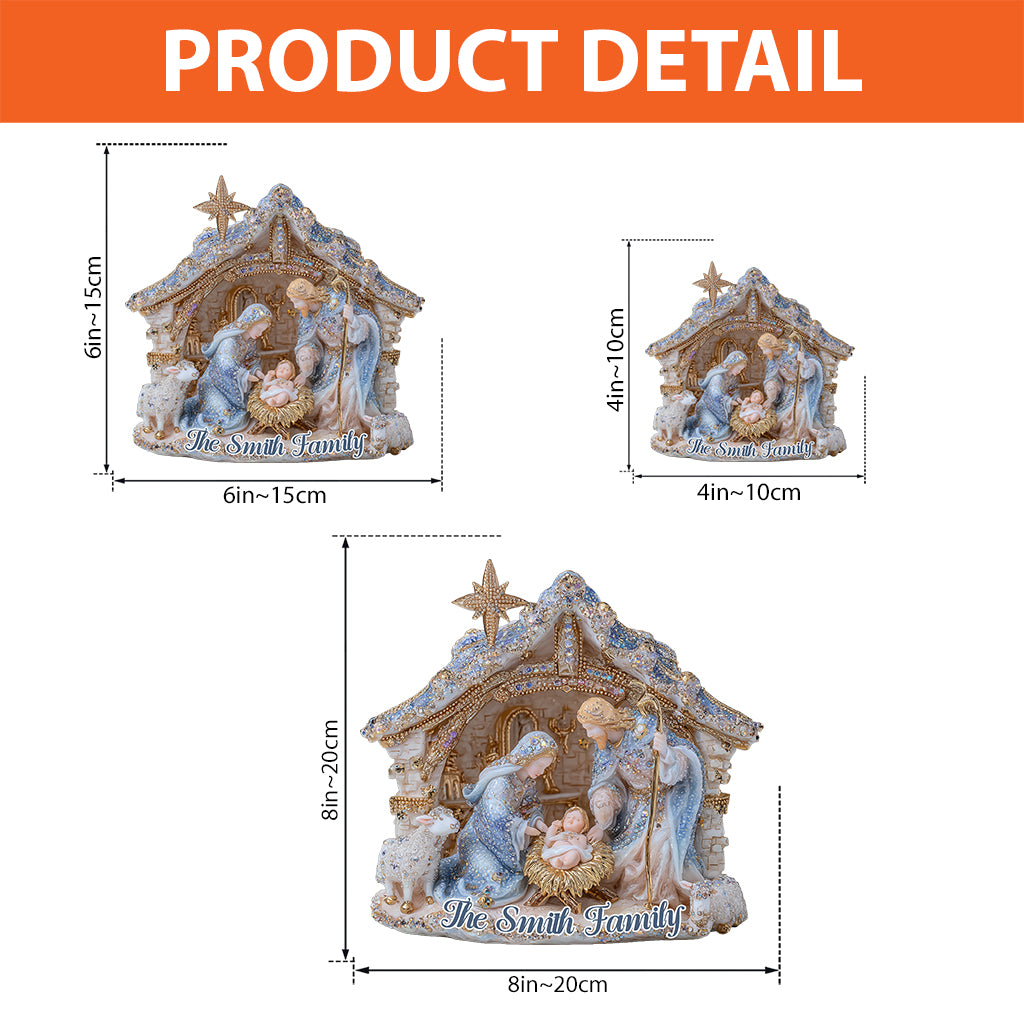 Nativity Scene - Personalized Christian Custom Shaped Acrylic Plaque