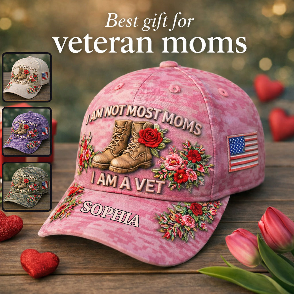 Geschenk für Veteranen-Mütter - Personalisierte klassische Mütze