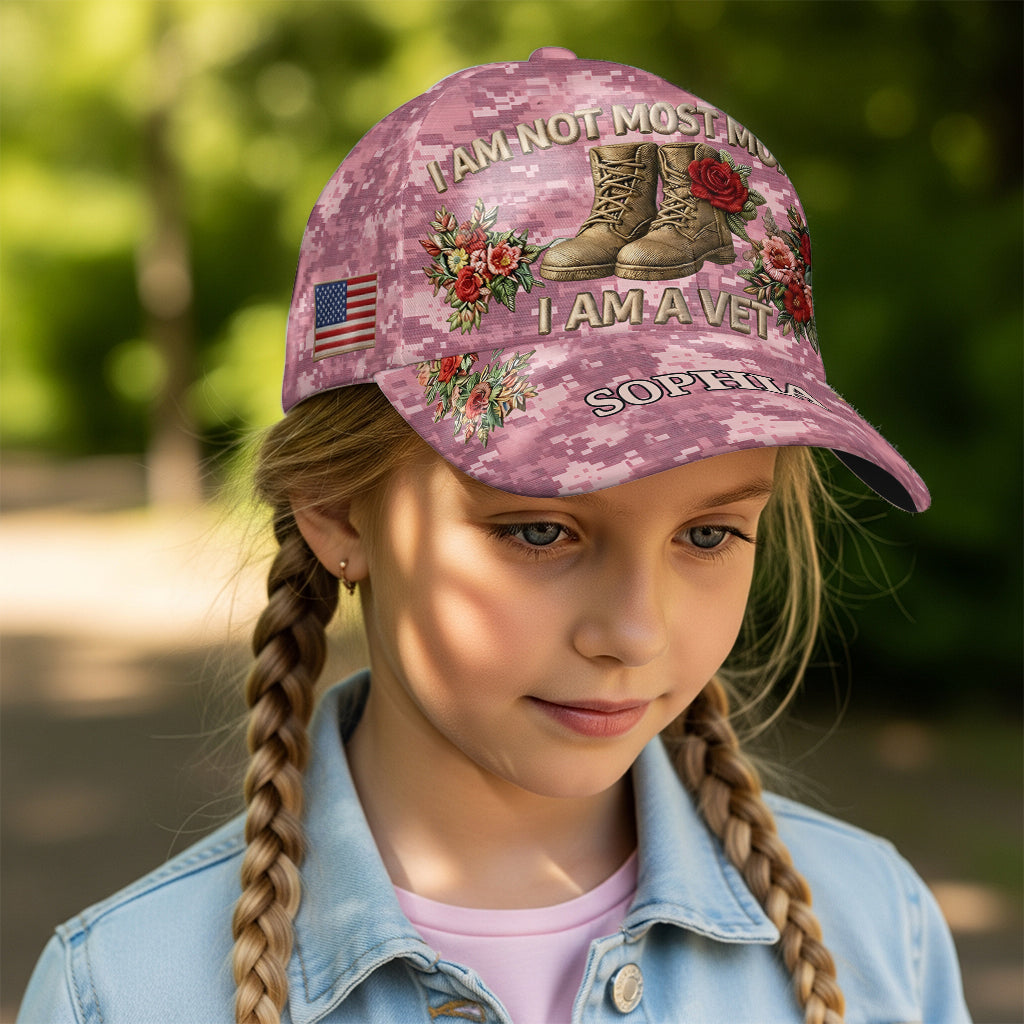 Geschenk für Veteranen-Mütter - Personalisierte klassische Mütze