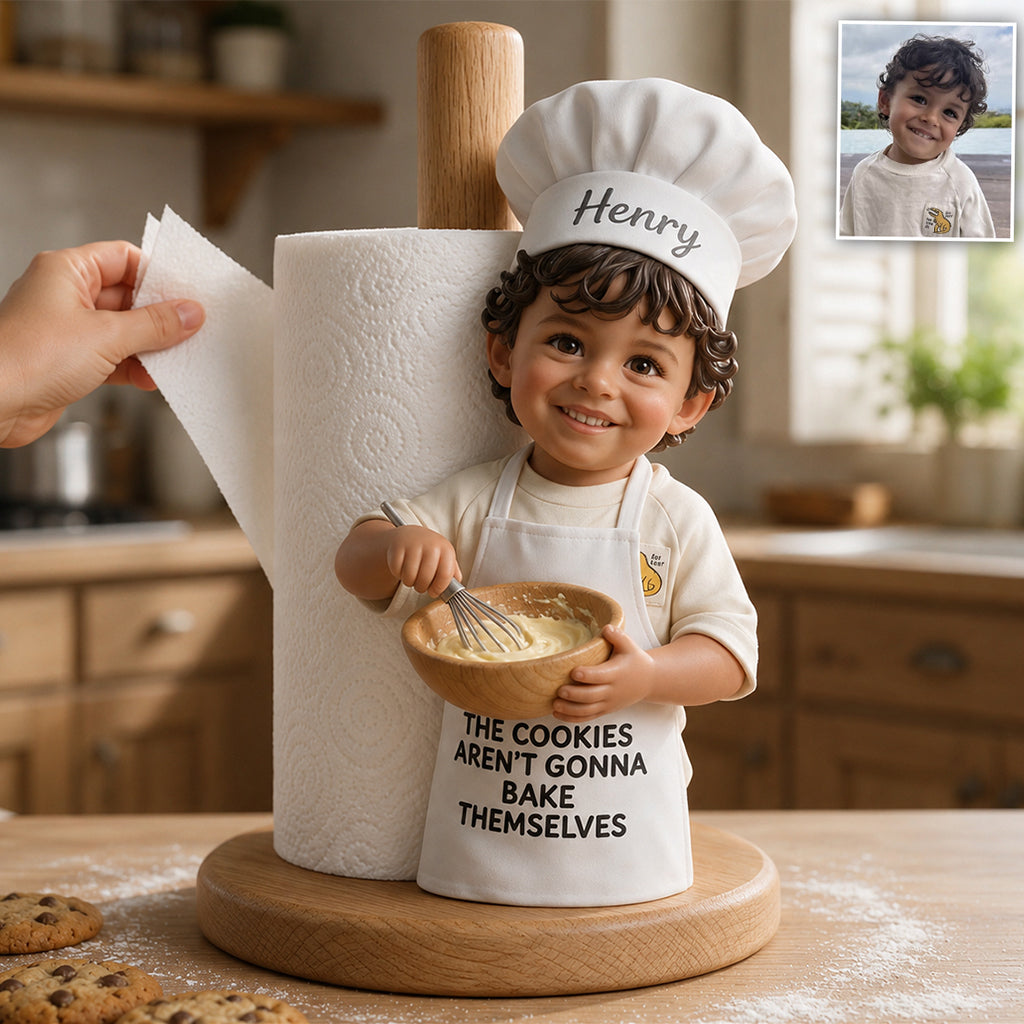 Little Chef - Personalized Kid Paper Towel Stand