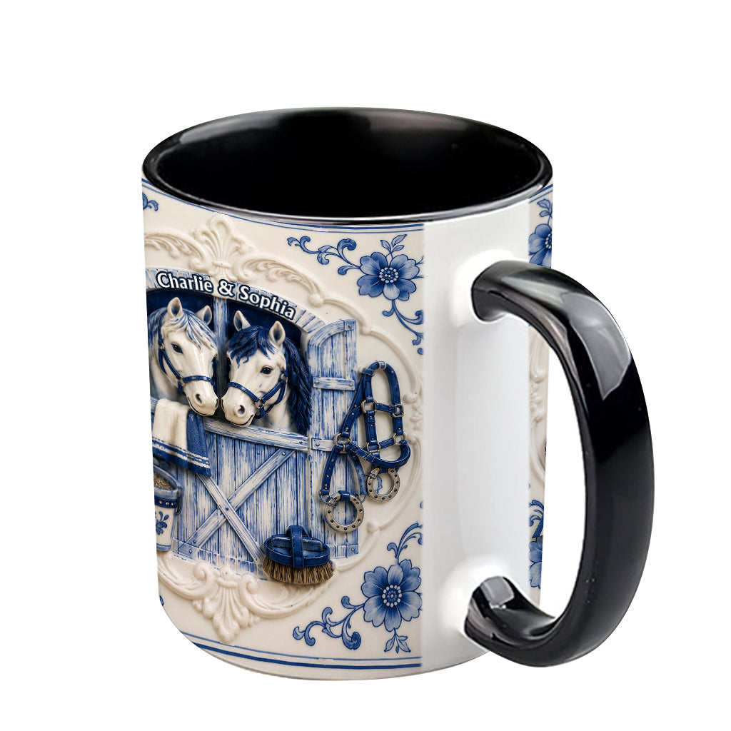 Love Horses - Personalized Horse Accent Mug