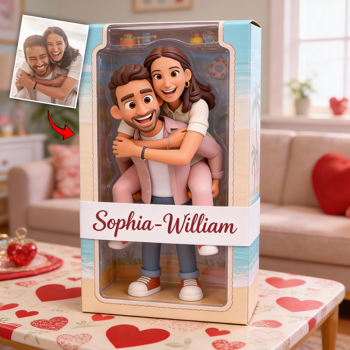 I Love You - Personalized Couple Custom Shaped Acrylic Plaque