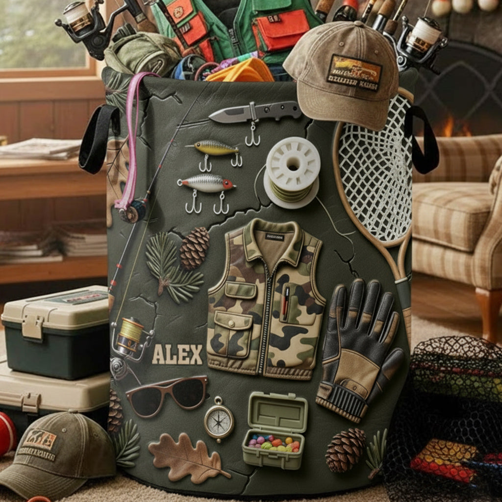 Love Fishing - Personalized Fishing Storage Basket