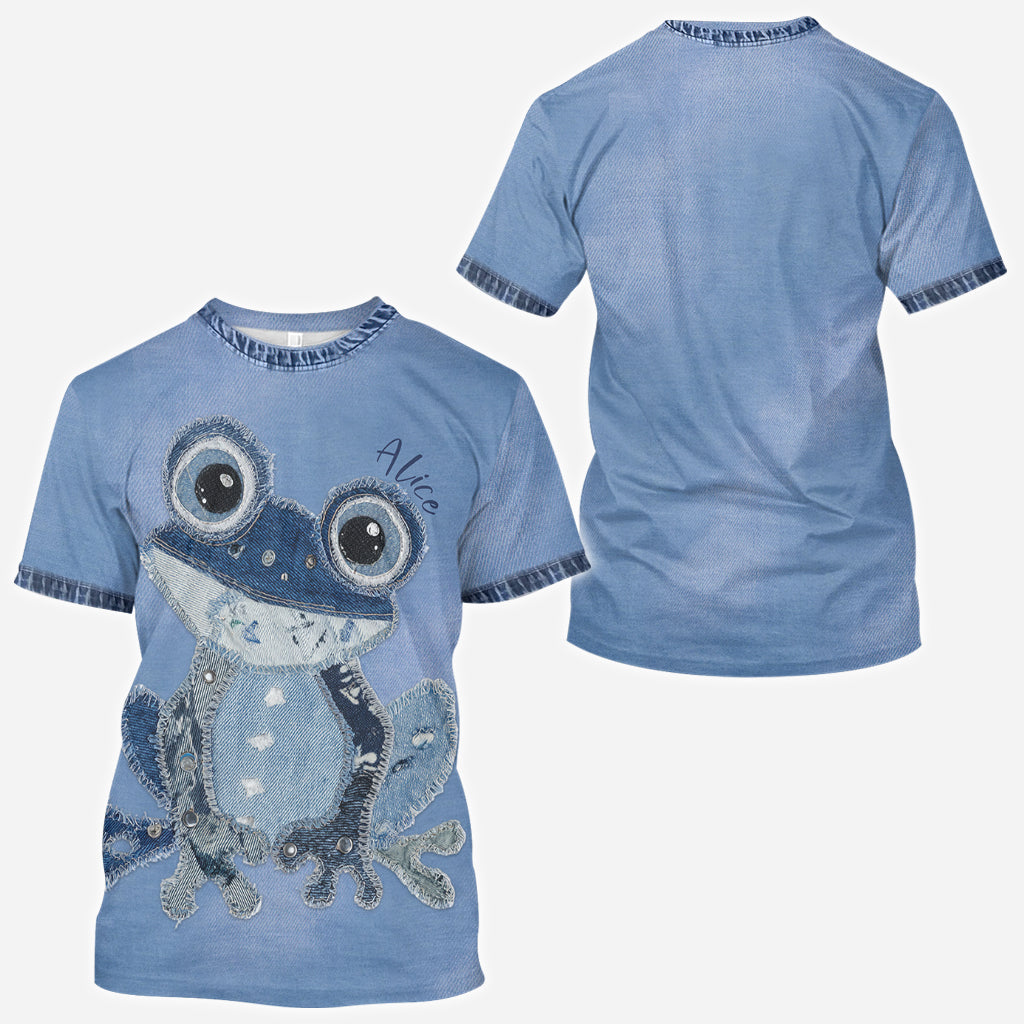 T-shirt personnalisé grenouille mignonne