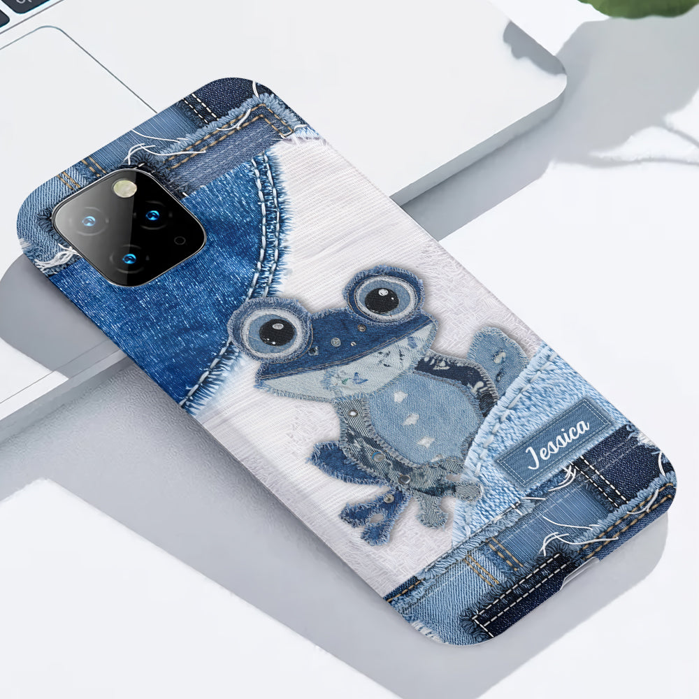 Coque de téléphone personnalisée Love Frog avec motif grenouille