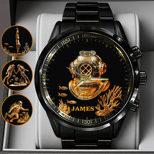 Love Scuba Diving - Personalized Scuba Diving Hand Watch