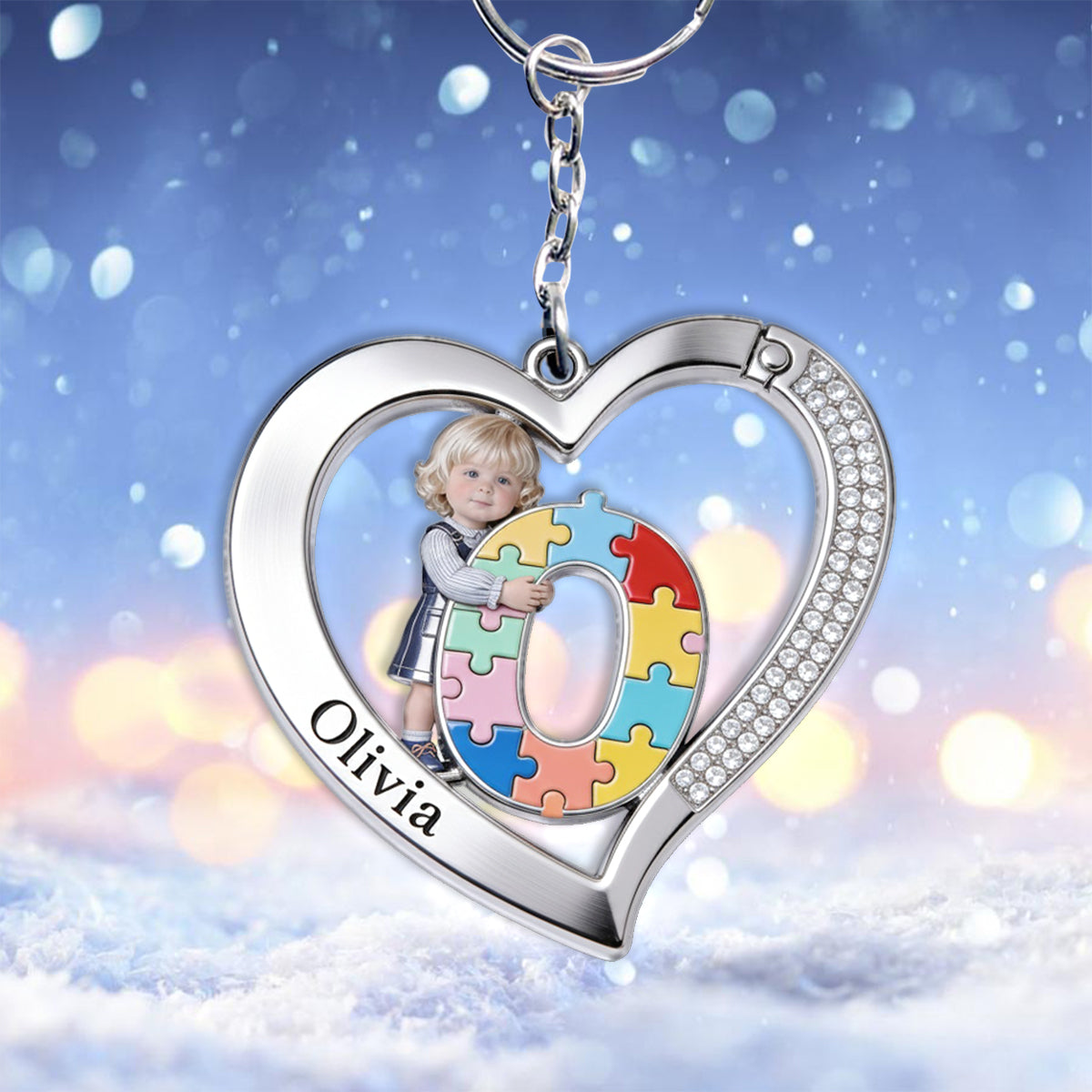 Brief zum Thema Autismus – Personalisierter Schlüsselanhänger zur Sensibilisierung für Autismus