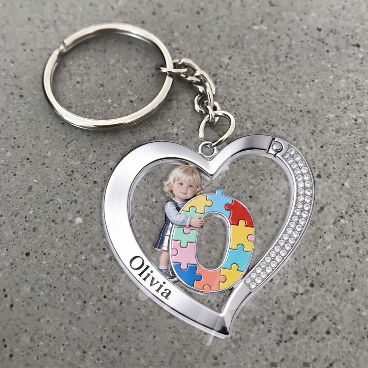 Brief zum Thema Autismus – Personalisierter Schlüsselanhänger zur Sensibilisierung für Autismus