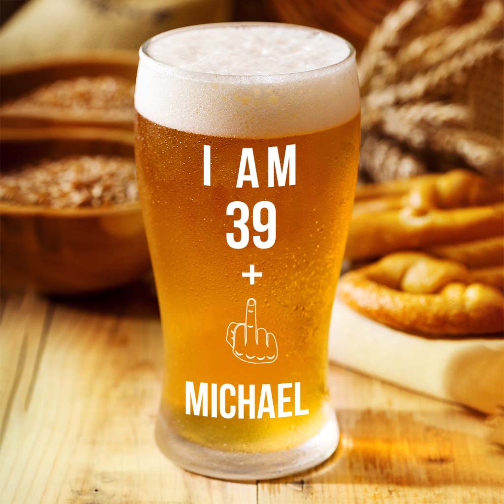Happy Birthday - Personalized Birthday Beer Pint