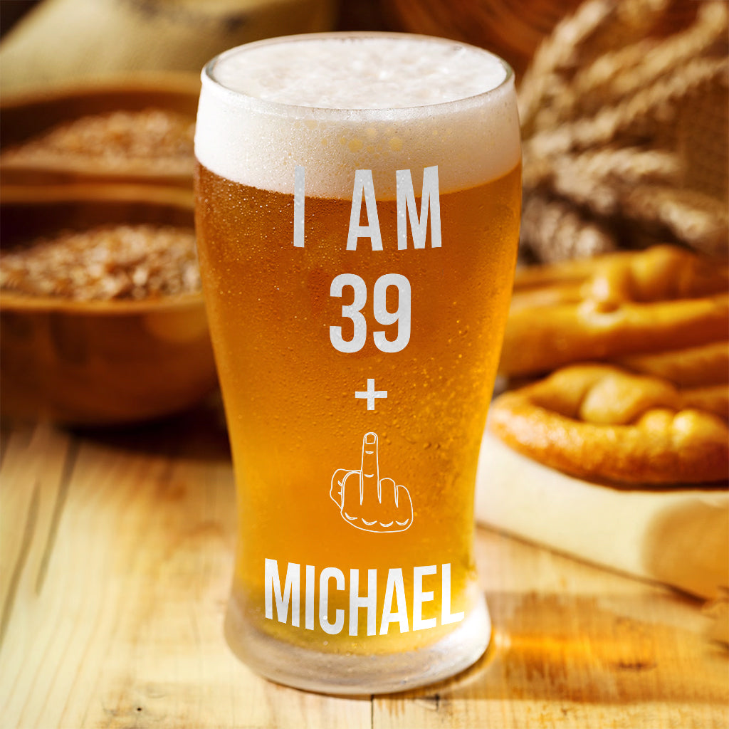 Happy Birthday - Personalized Birthday Beer Pint