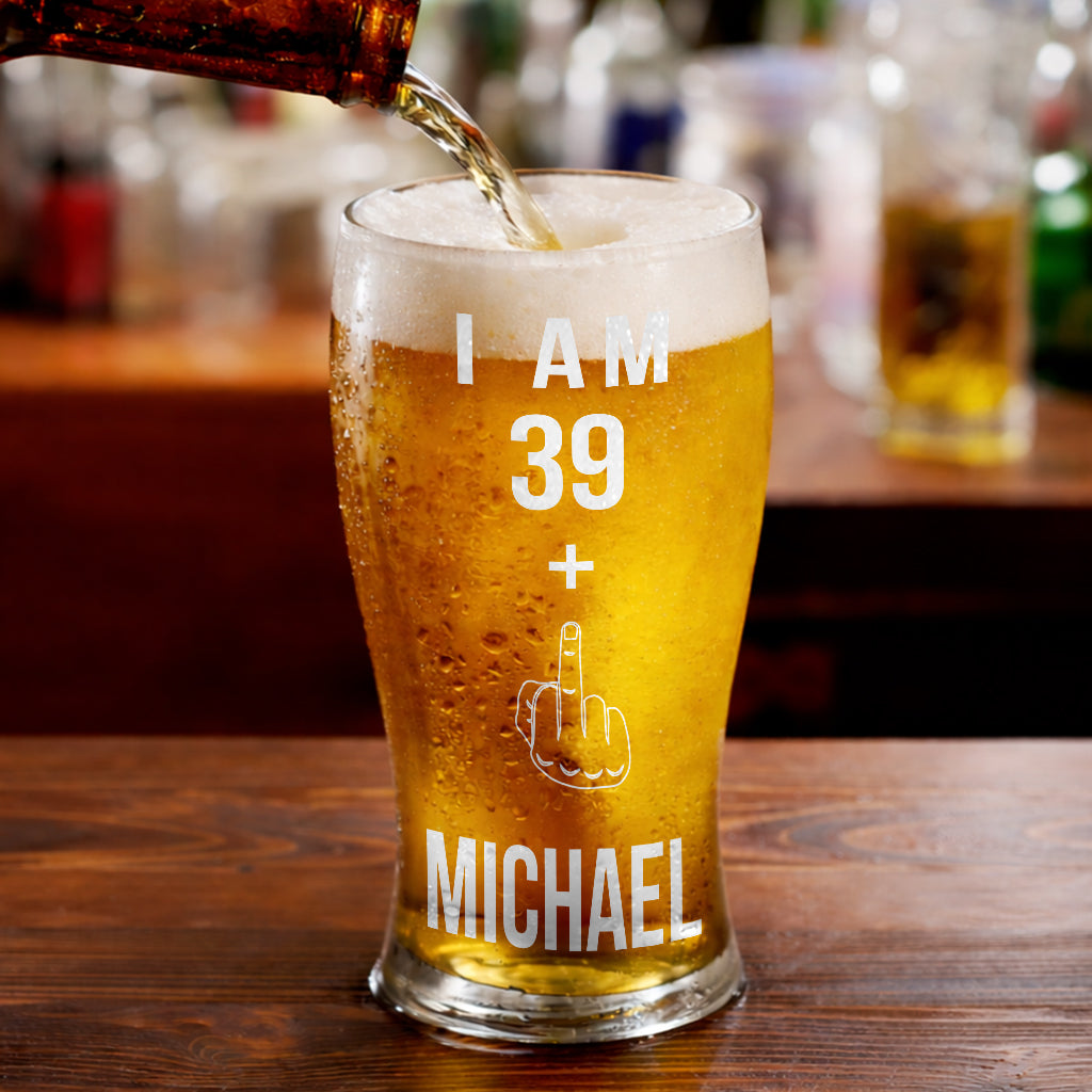 Happy Birthday - Personalized Birthday Beer Pint