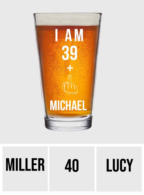 Happy Birthday - Personalized Birthday Beer Pint