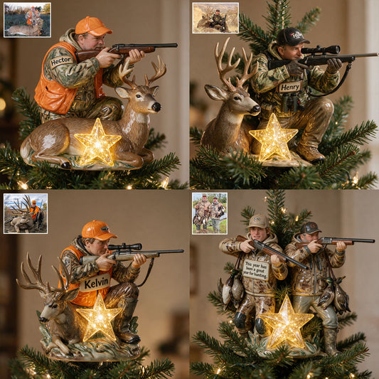 It's Hunting Time - Personalized Hunting LED Light Tree Topper