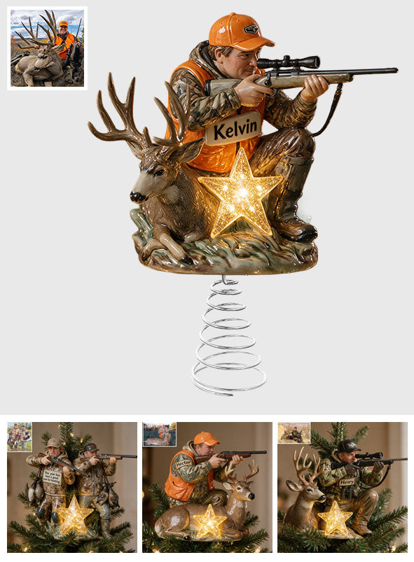 It's Hunting Time - Personalized Hunting LED Light Tree Topper