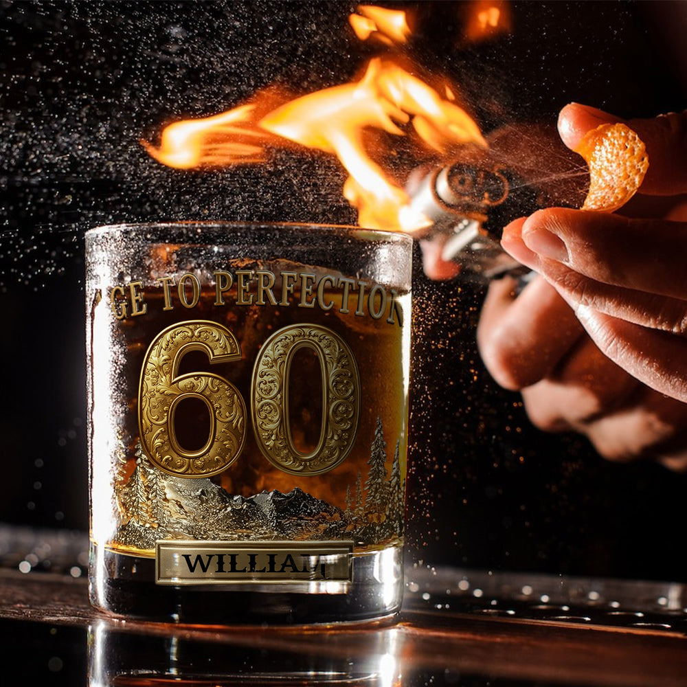 Personalized Birthday Gift For Him - Personalized Whisky Whiskey Glass