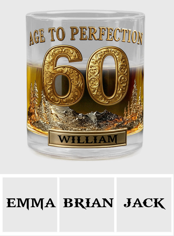 Personalized Birthday Gift For Him - Personalized Whisky Whiskey Glass