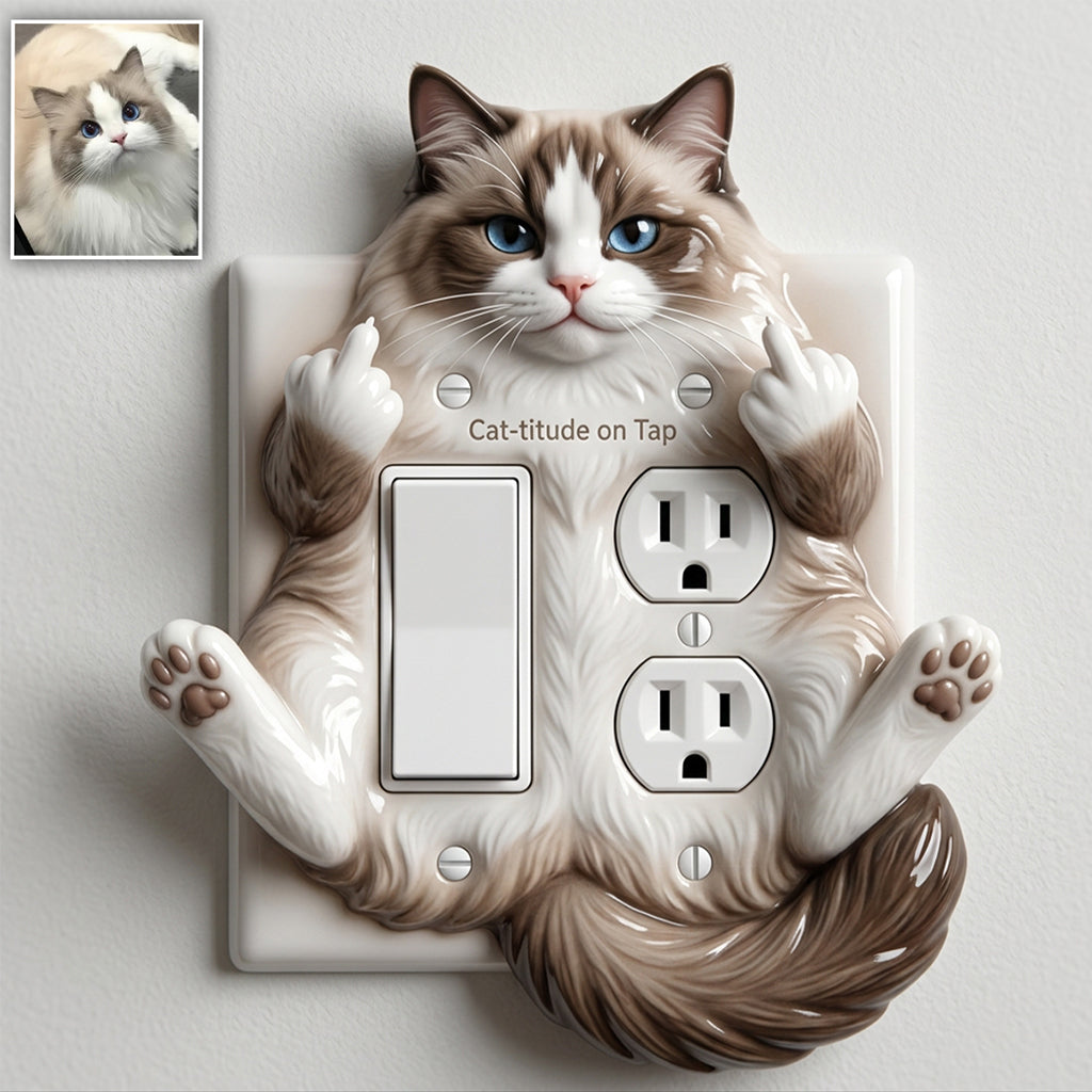 Funny Animal - Personalized Cat Light Switch/ Outlet Cover