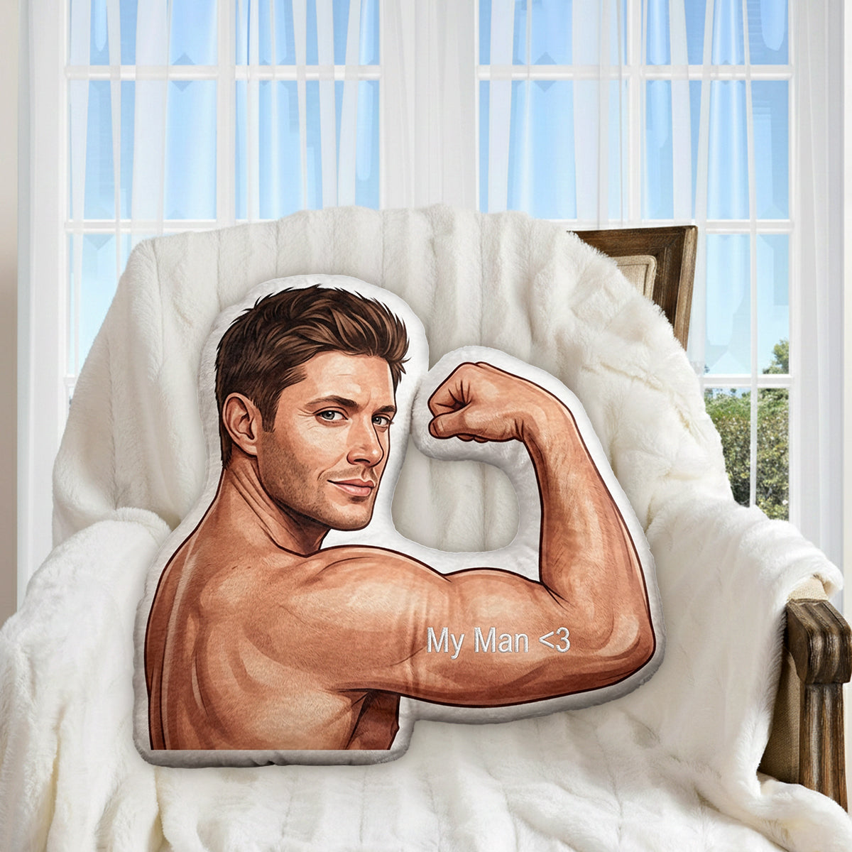 Lustiges Geschenk für Paare - Personalisierte Würzige Premium Kunstfellkissen
