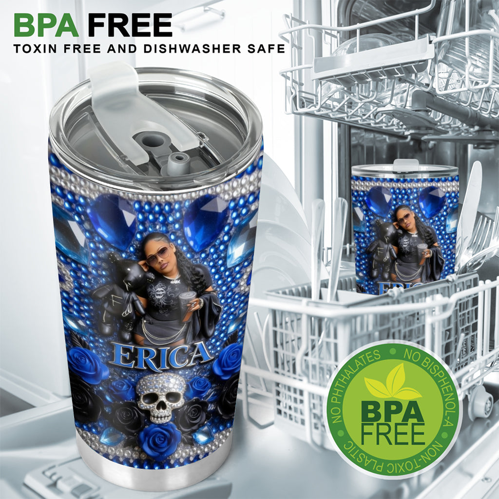 Personalisierter Skull Tumbler - Foto nach Wahl