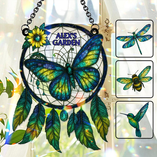 Garden Theme Decor For Dreamers - Personalized Gardening Window Hanging Suncatcher Ornament