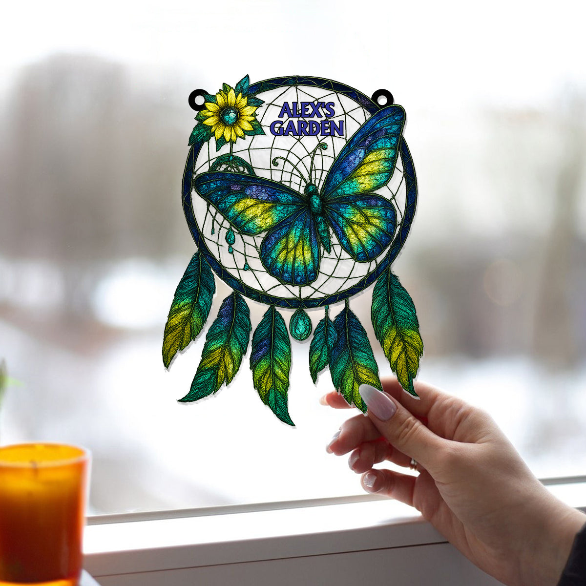 Garden Theme Decor For Dreamers - Personalized Gardening Window Hanging Suncatcher Ornament