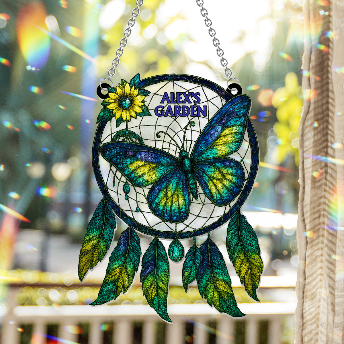 Garden Theme Decor For Dreamers - Personalized Gardening Window Hanging Suncatcher Ornament