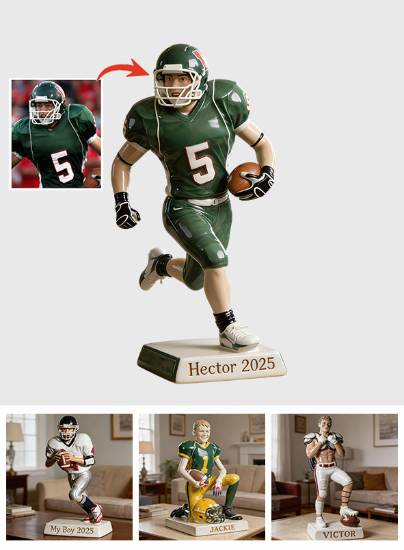 Custom From Any Photo - Personalized Football Custom Shaped Acrylic Plaque