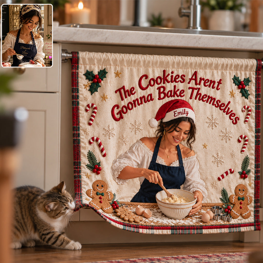 The Cookies Aren't Gonna Bake Themselves - Personalized Baking Window Valances