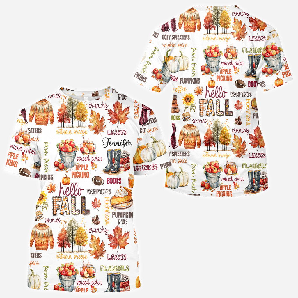 Hallo Herbst – Personalisiertes Herbst-Shirt