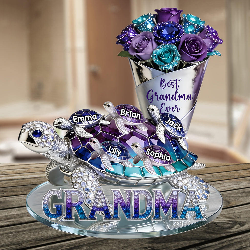 Cadeau Parfait Pour Maman, Grand-Mère - Plaque Acrylique Personnalisée