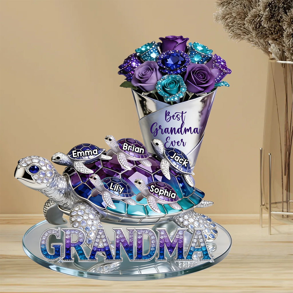 Cadeau Parfait Pour Maman, Grand-Mère - Plaque Acrylique Personnalisée