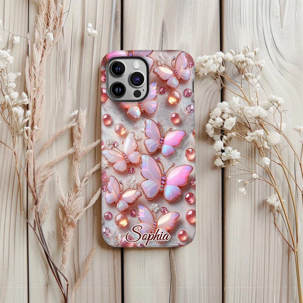 Stunning Butterflies - Personalized Butterfly Full Print Phone Case
