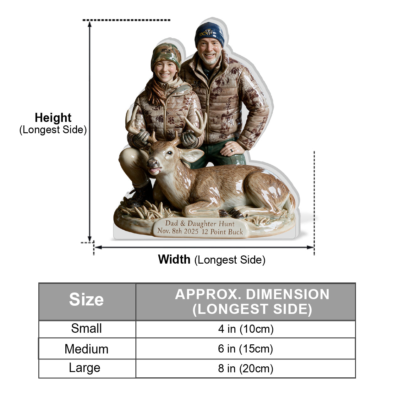 Hunting Trophy - Personalized Hunting 3D Plaque