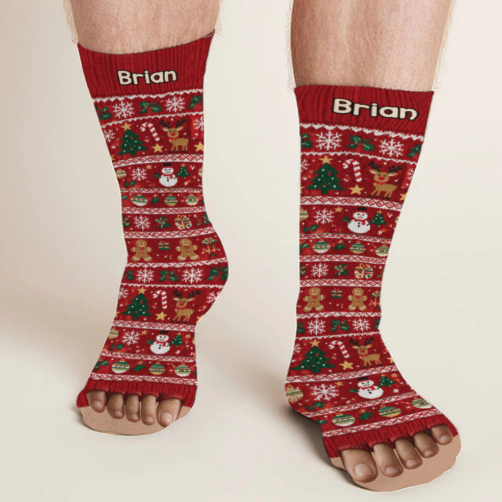 Funny Christmas Gift - Personalized Christmas Socks