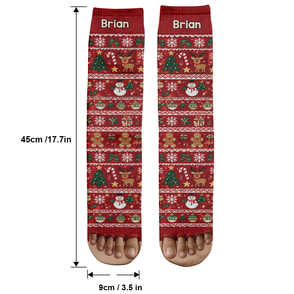 Funny Christmas Gift - Personalized Christmas Socks