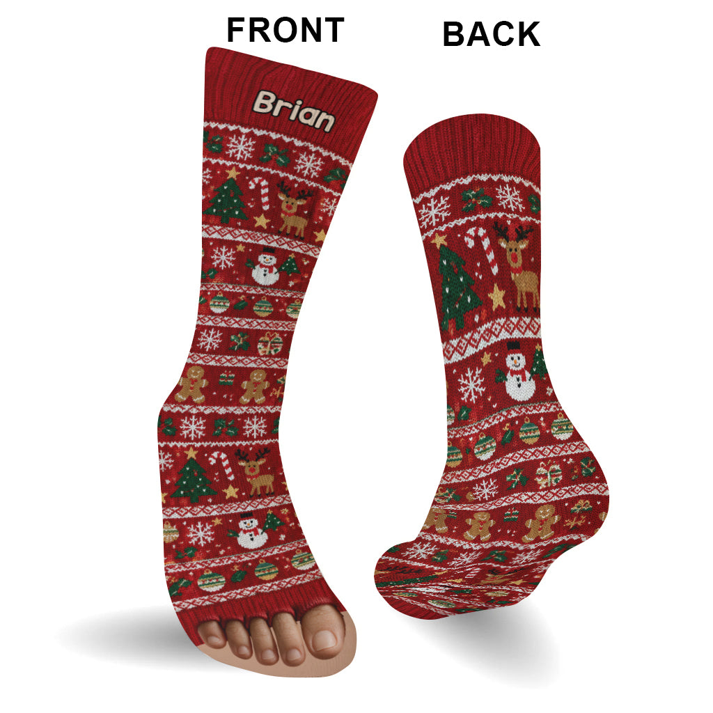 Funny Christmas Gift - Personalized Christmas Socks