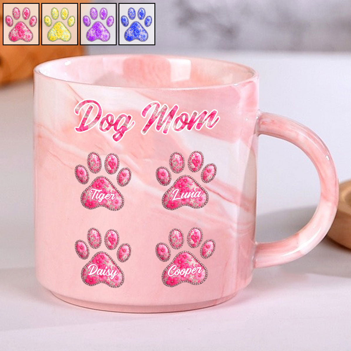 Dog Lover - Personalized Dog Marble Mug