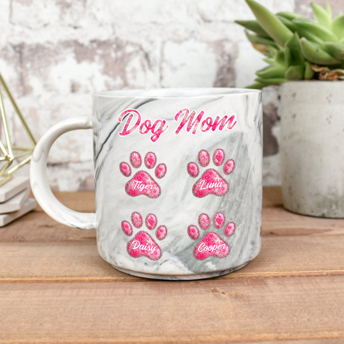 Dog Lover - Personalized Dog Marble Mug