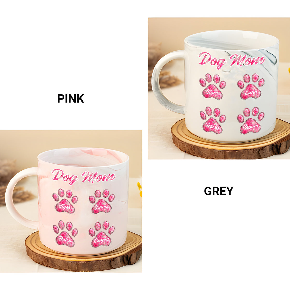 Dog Lover - Personalized Dog Marble Mug
