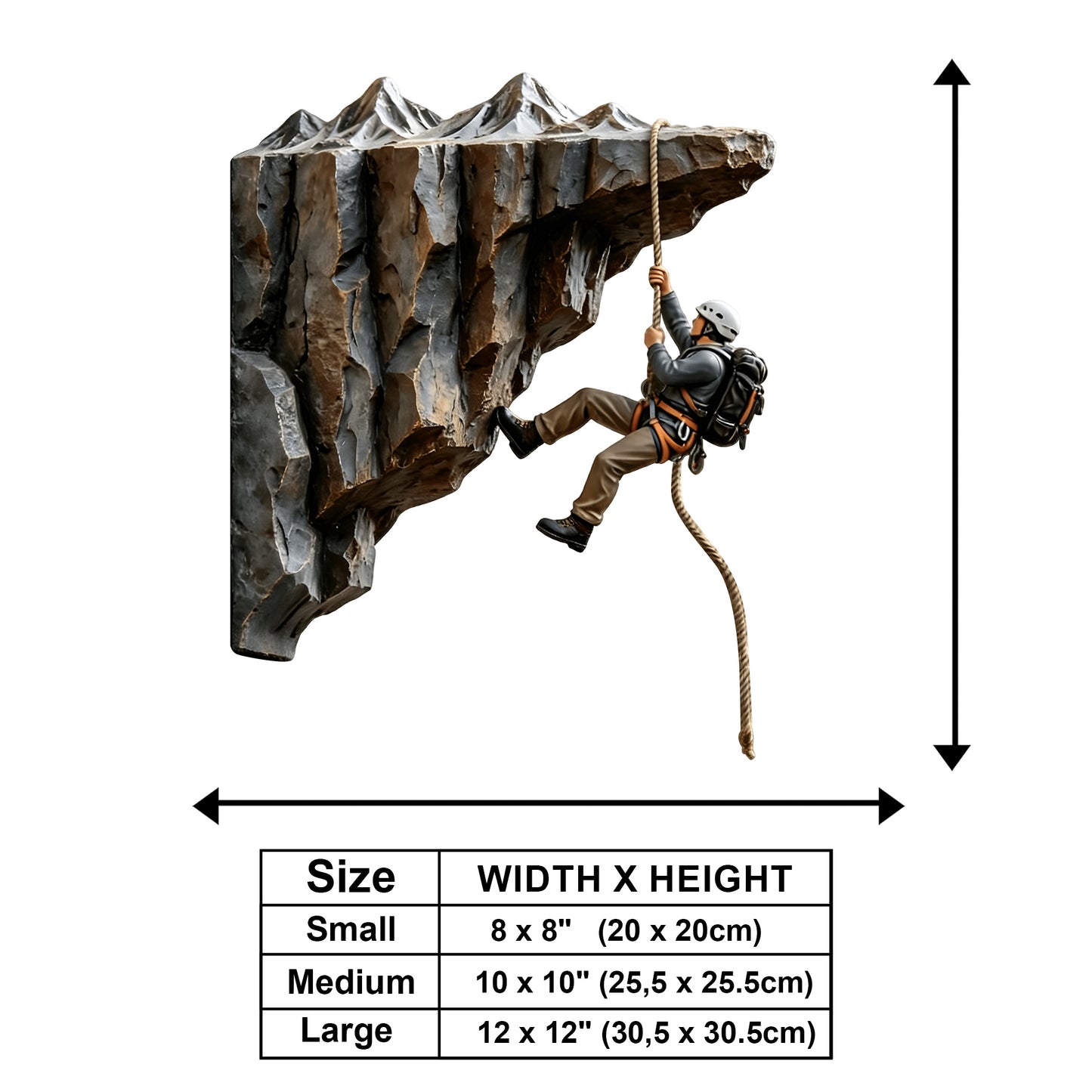 Mountain Climbing Adventure - Personalized Rock Climbing Wooden Wall Mount Sign