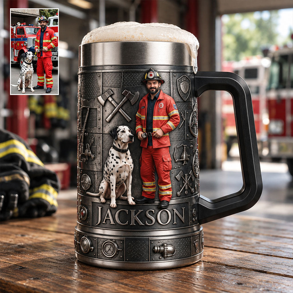 Firehouse Brew - Personalized Firefighter Beer Stein