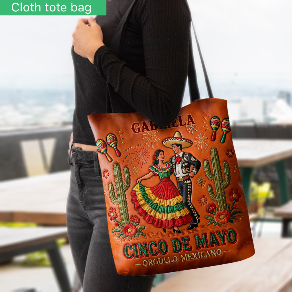 Feiere Cinco De Mayo - Personalisierte Cinco de Mayo Tragetasche