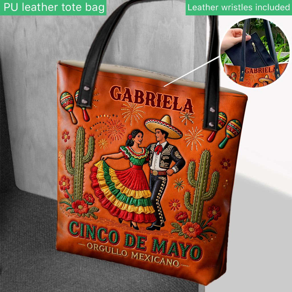 Feiere Cinco De Mayo - Personalisierte Cinco de Mayo Tragetasche