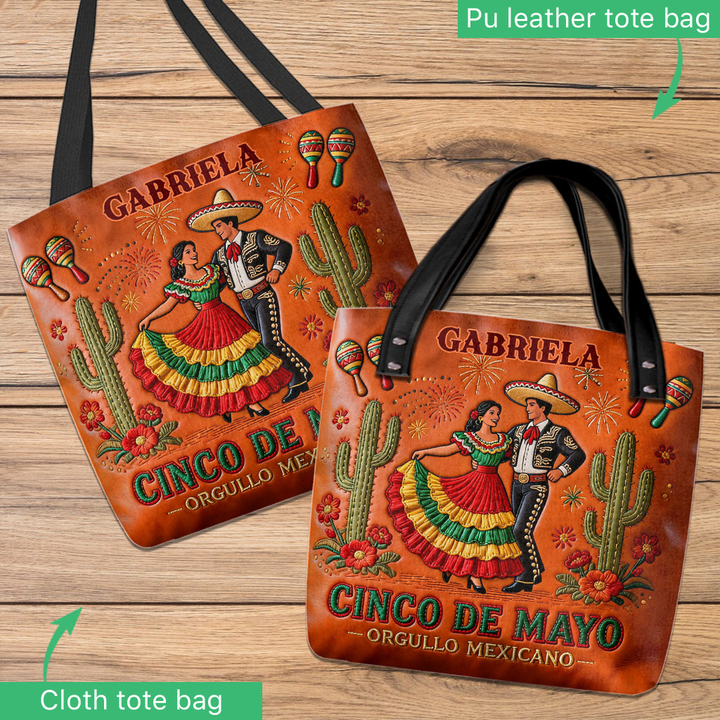 Feiere Cinco De Mayo - Personalisierte Cinco de Mayo Tragetasche