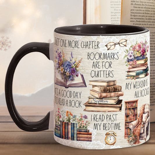 Juste un chapitre de plus - Mug personnalisé à motif de livre