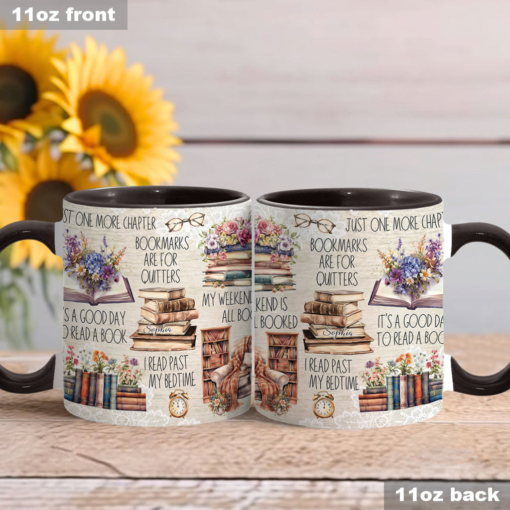 Juste un chapitre de plus - Mug personnalisé à motif de livre