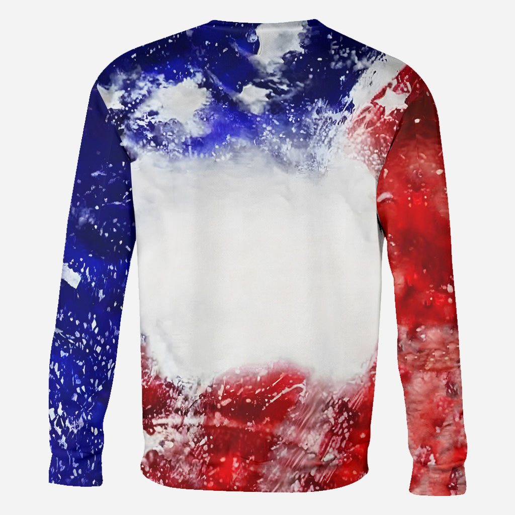 Highland-Rind-Shirt zum 4. Juli – Personalisiertes Highland-Rind-Shirt mit Allover-Print