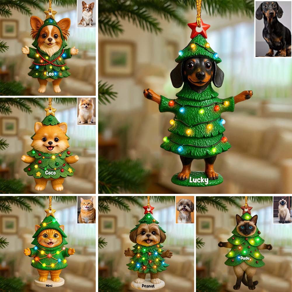 Pet Christmas - Personalized Dog Ornament